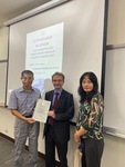 院長、國際處主任及Hauer教授合影(112.10.23)